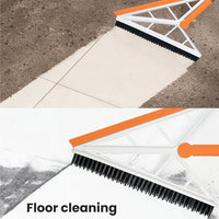 (Net)  2 in 1 V Shaped Bathroom Cleaning Brush With Wiper