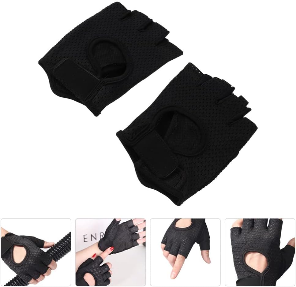 1 Pair Weight Lifting Gloves Full Palm Protection Workout