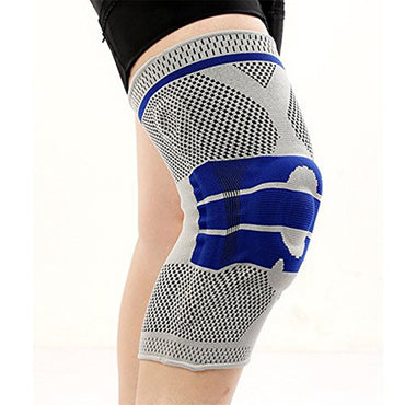 Breathable Sports Knee Pads With Patellar Ring And Spring Support