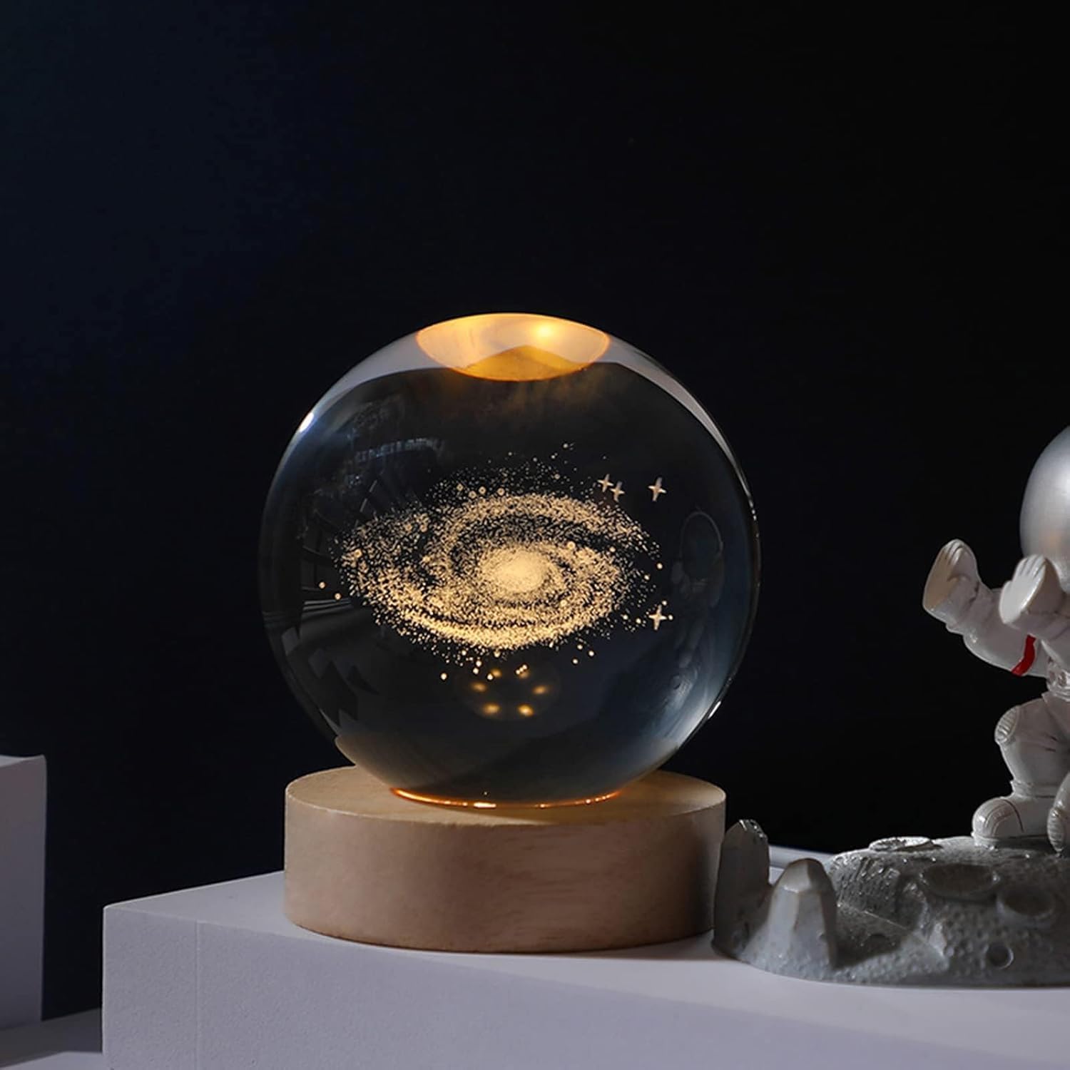 Galaxy Crystal Ball Night Light (8cm)