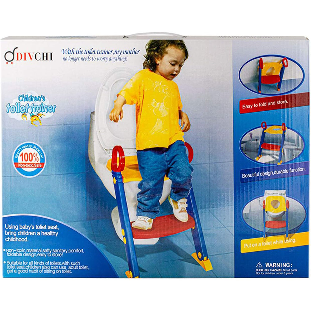 (Net) Baby Potty Training Seat Toddler Child Toilet Trainer With Step Stool Ladder