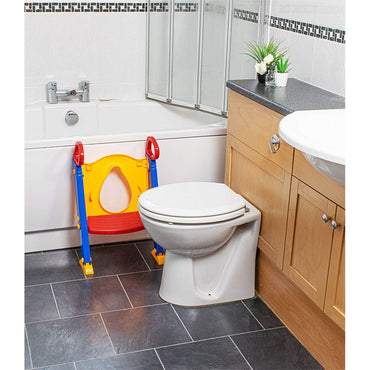 (Net) Baby Potty Training Seat Toddler Child Toilet Trainer With Step Stool Ladder