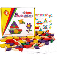 Wooden Puzzle Blocks Jigsaw 125 Pcs