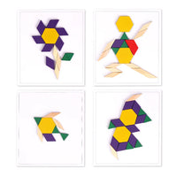 Wooden Puzzle Blocks Jigsaw 125 Pcs