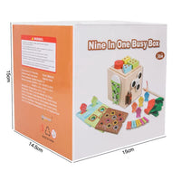 Wooden 9 in 1 Busy Box Baby Products