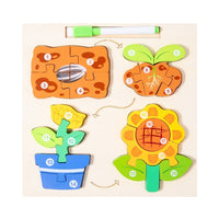 Educational Game Wooden Puzzle For Children And Board