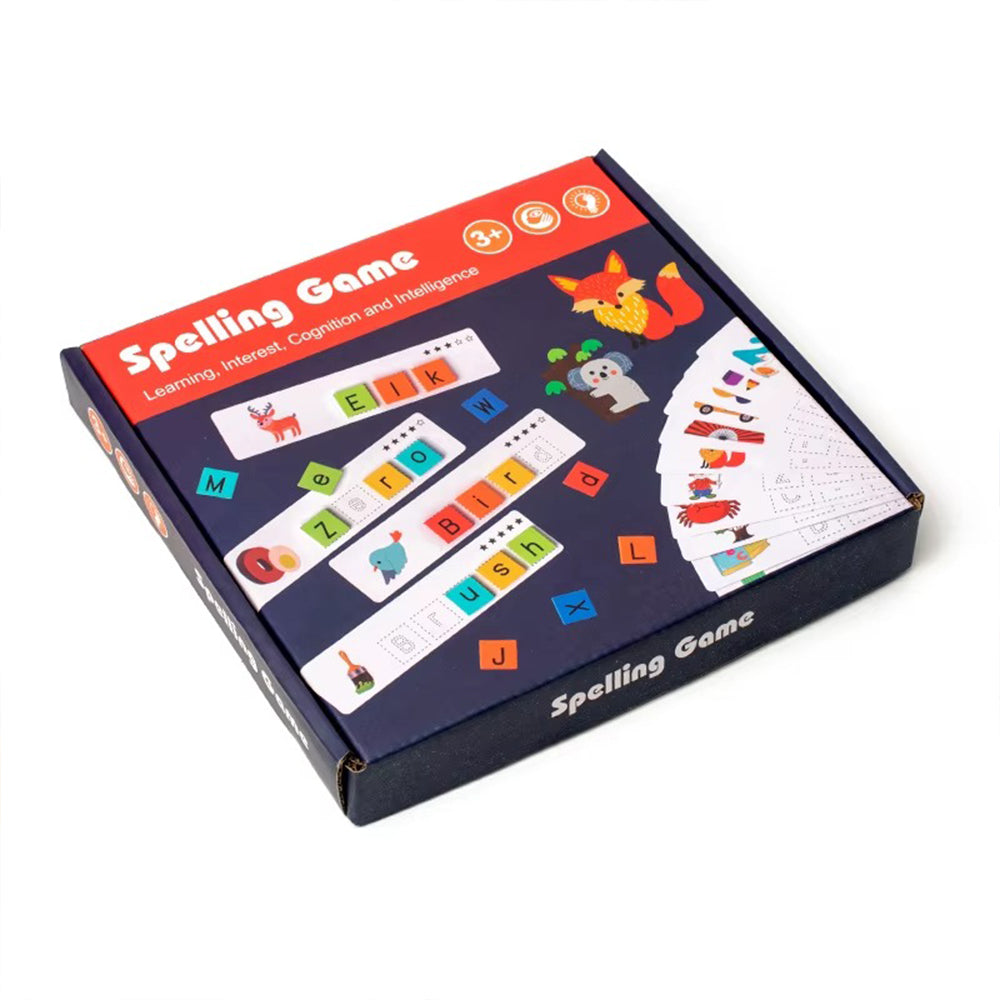 Wooden Toys Spelling Words Game Alphabet Numbers