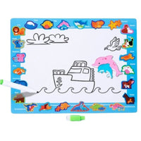 Puzzle Board 2 In 1 Wooden Educational With Marker