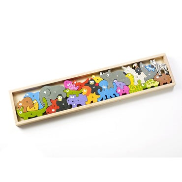 Wooden Shape Matching Balance Stacking Games Fine Motor Thinking Educational Toys