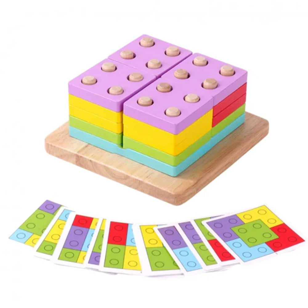 Wooden Logic Square Assembling Toy