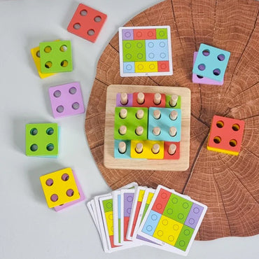 Wooden Logic Square Assembling Toy