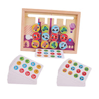 Learning Toys Slide Puzzle Color & Shape Matching Brain Teasers Game