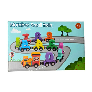 Wooden Magnetic Number Train