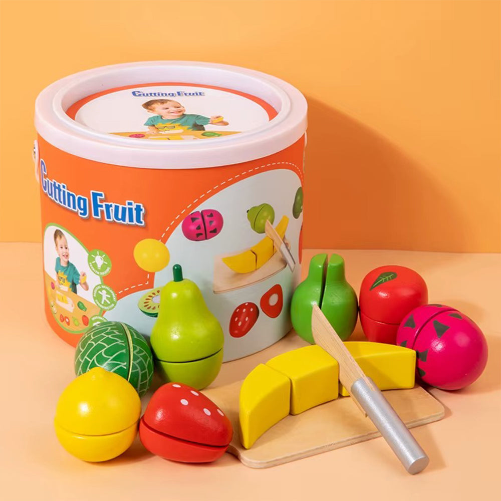Fruits Toys Kitchen Set Kid Simulation Kitchen Wooden Toy