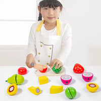 Fruits Toys Kitchen Set Kid Simulation Kitchen Wooden Toy
