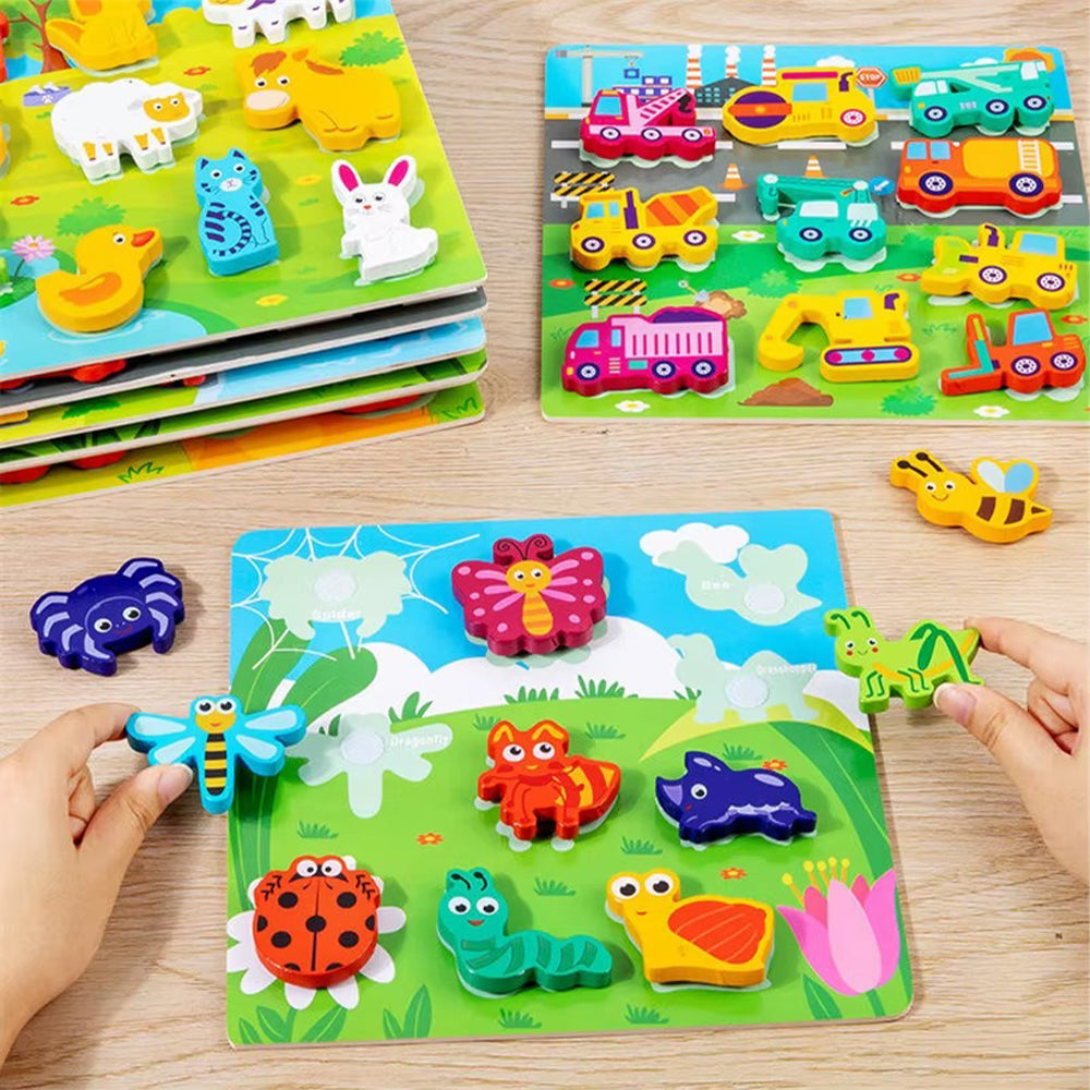 Wooden Puzzle With Velcro