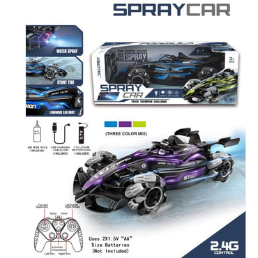 (Net)Remote Control Spray Smoke Equation Stunt Car With Light Music