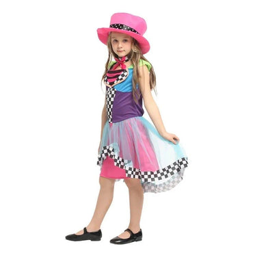 Jubilant girl clown Costume For Kids AB-591