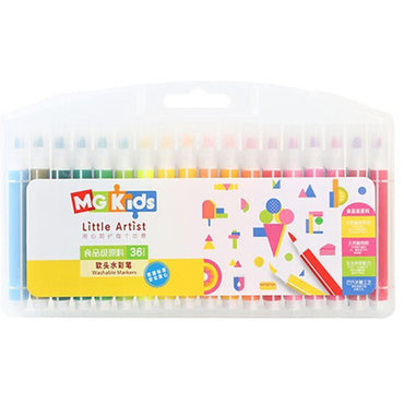 (NET) M&G Food-Grade Water Color Pen Soft Brush Washable / 36 colors