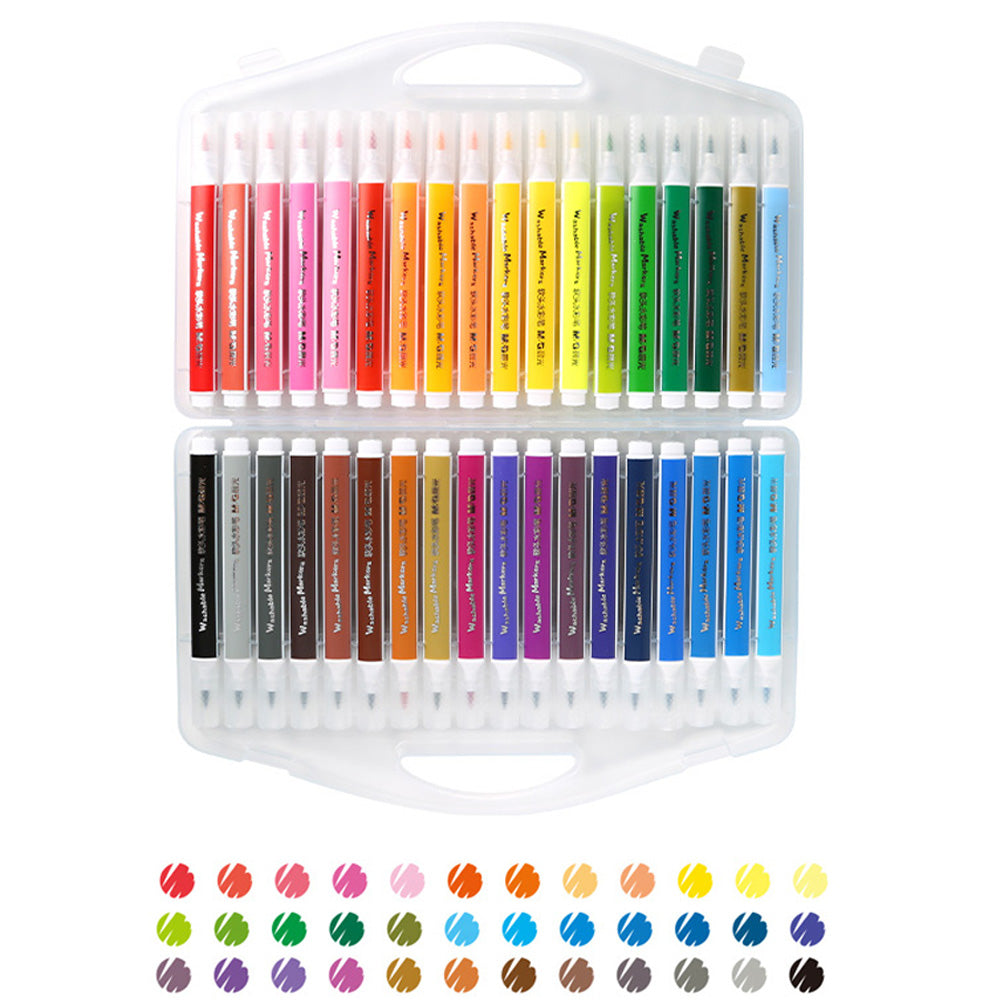 (NET) M&G Food-Grade Water Color Pen Soft Brush Washable / 36 colors