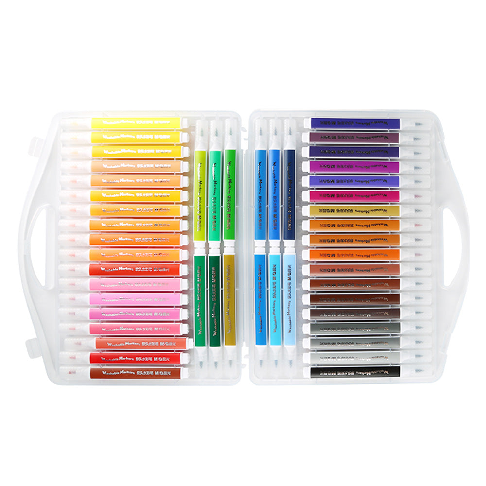 (NET) M&G Food-Grade Water Color Pen Soft Brush Washable / 48 colors