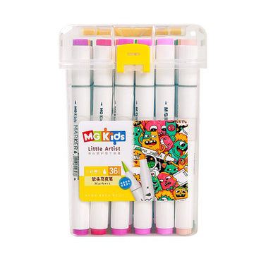 (NET) M&G Soft Brush Double-Tip Round Marker / 36 colors