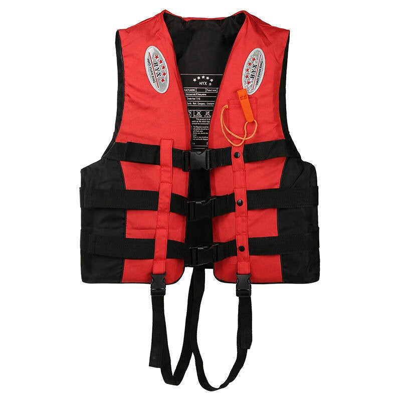 Life Jacket Water Sports Safety Vests Surfing Swimming Buoys Lifeguard With Whistle X Large