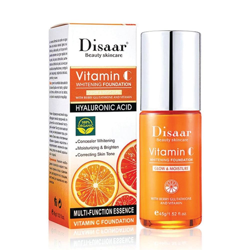 (NET)  Disaar Vitamin C Whitening Foundation Glow & Moisture With Hyaluronic Acid 45g /228830