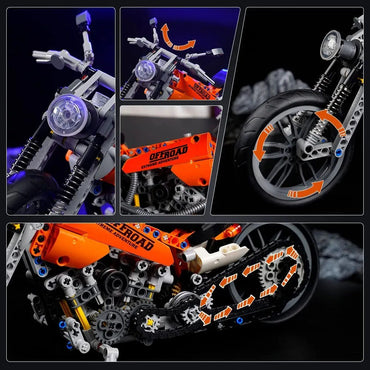 Racing motorcycle model building stones techinical creative building kit gift for adults collectors children building sets