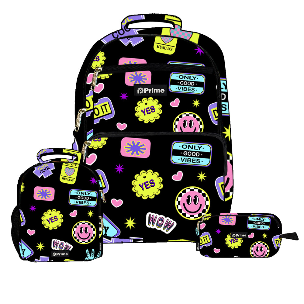 (NET) Prime Backpack Set Of 3 Pcs / P25-13