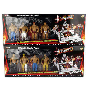 Pack Of 4 Fighters With Ring