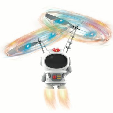 Mini Astronaut Drone with Lights Aircraft Suspended Induction Spaceship Robot Helicopter Toy Gift for Kids