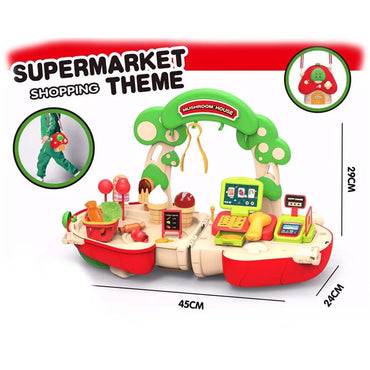 Kids Supermarket Toys Children Mushroom House Shopping Play
