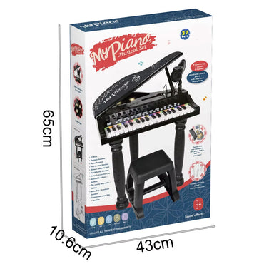 (Net) Electronic Piano Keyboard with Microphone and Phone Connection