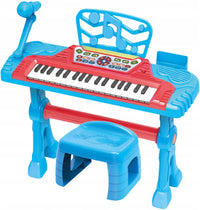 (Net)Electronic Piano Large Set Microphone Chair Piano For Children