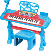 (Net)Electronic Piano Large Set Microphone Chair Piano For Children