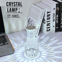 (NET) Vase Shape Atmosphere Crystal Lamp Diamond Table Lamp Home Decorations LED Lights / 75648