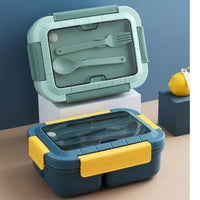 Lunch Box High Capacity 3 grid Picnic Food Fruit Container Storage Box with Tableware Bento Box 1200ML