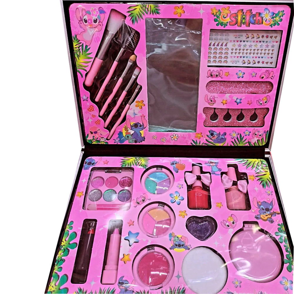 ( Net ) Stitch Washable Non-Toxic Cosmetic Makeup Toy With Makeup Bag