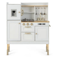 (Net) Wooden Milky White Golden Kitchen / W10C692C