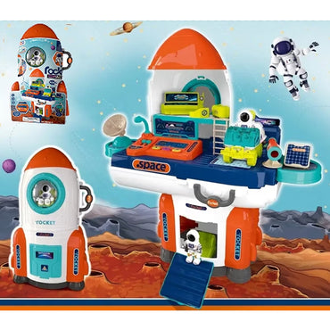 (Net) 3 in 1 Kids Space Educational Space Station for Kids