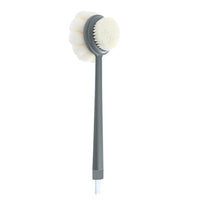 2 In 1 Double-Sided Bath Brush  Shower Body Brush with Bristles and Loofah