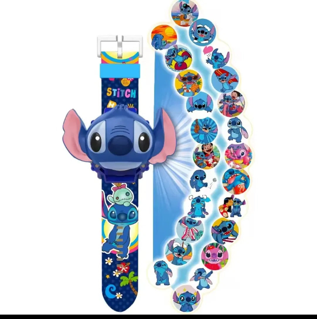 (net) Stitch Projection Digital Watch Time