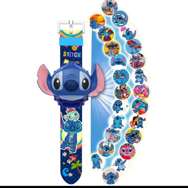 (net) Stitch Projection Digital Watch Time
