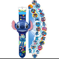 (net) Stitch Projection Digital Watch Time