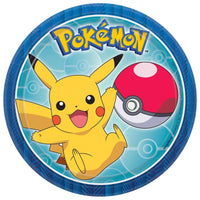 Pokemon Birthday Decorations Pikachu Party Decor Paper Plate 10 Pcs / 623551