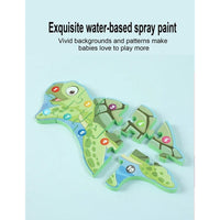 Captivating Wooden Animal and Dinosaur Puzzle Collection