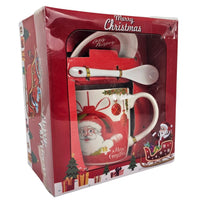 (Net) Christmas Mug Gift Set of 3 pcs