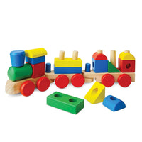 Wooden Three-Section Shaped Train