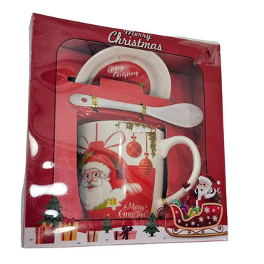 (Net) Christmas Mug Gift Set of 3 pcs